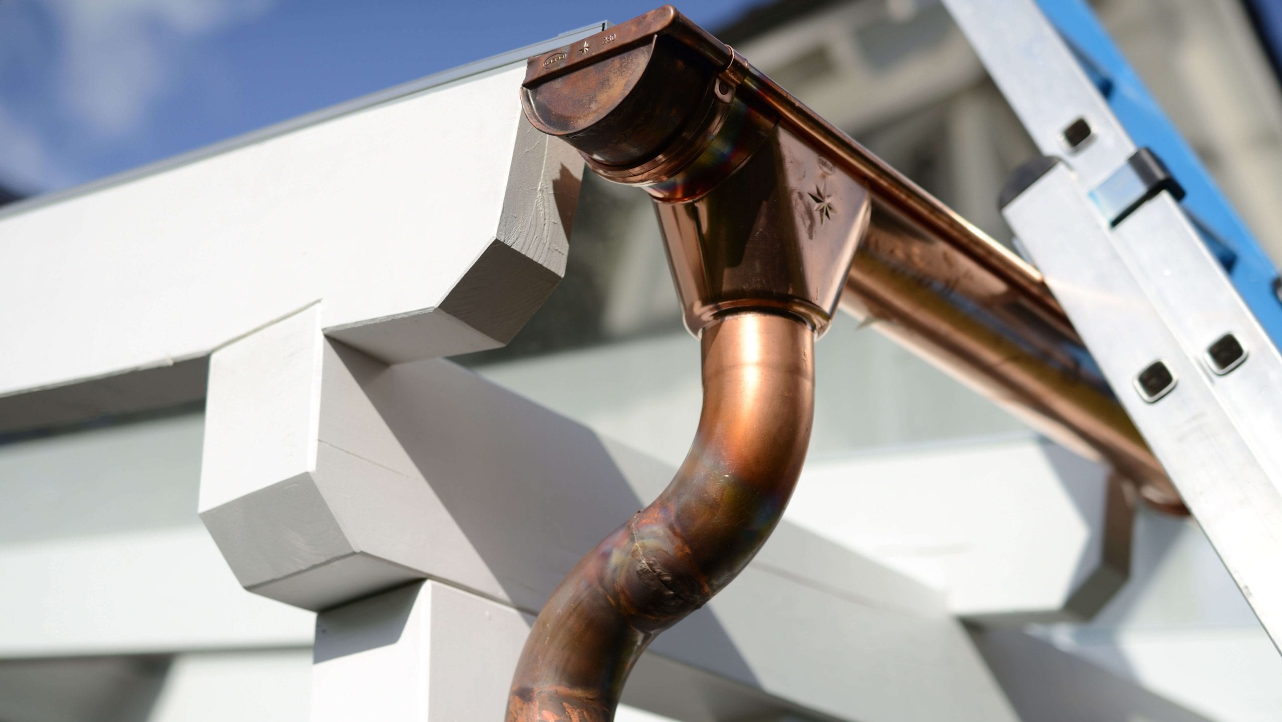 High-end copper gutters with a seamless design for residential properties in Summerville